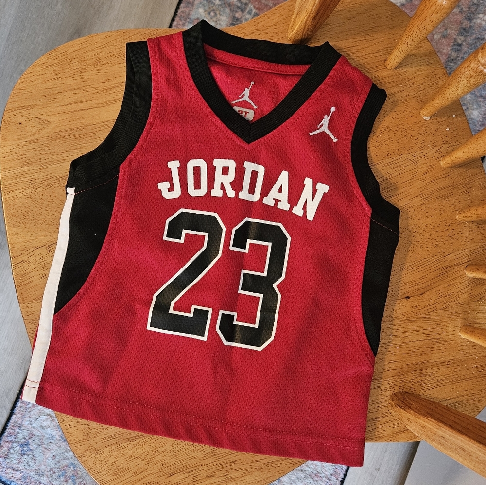 Jordan Kids Red Basketball Jersey 2t